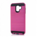 Wholesale Samsung Galaxy J6 2018 Armor Hybrid Case (Hot Pink)